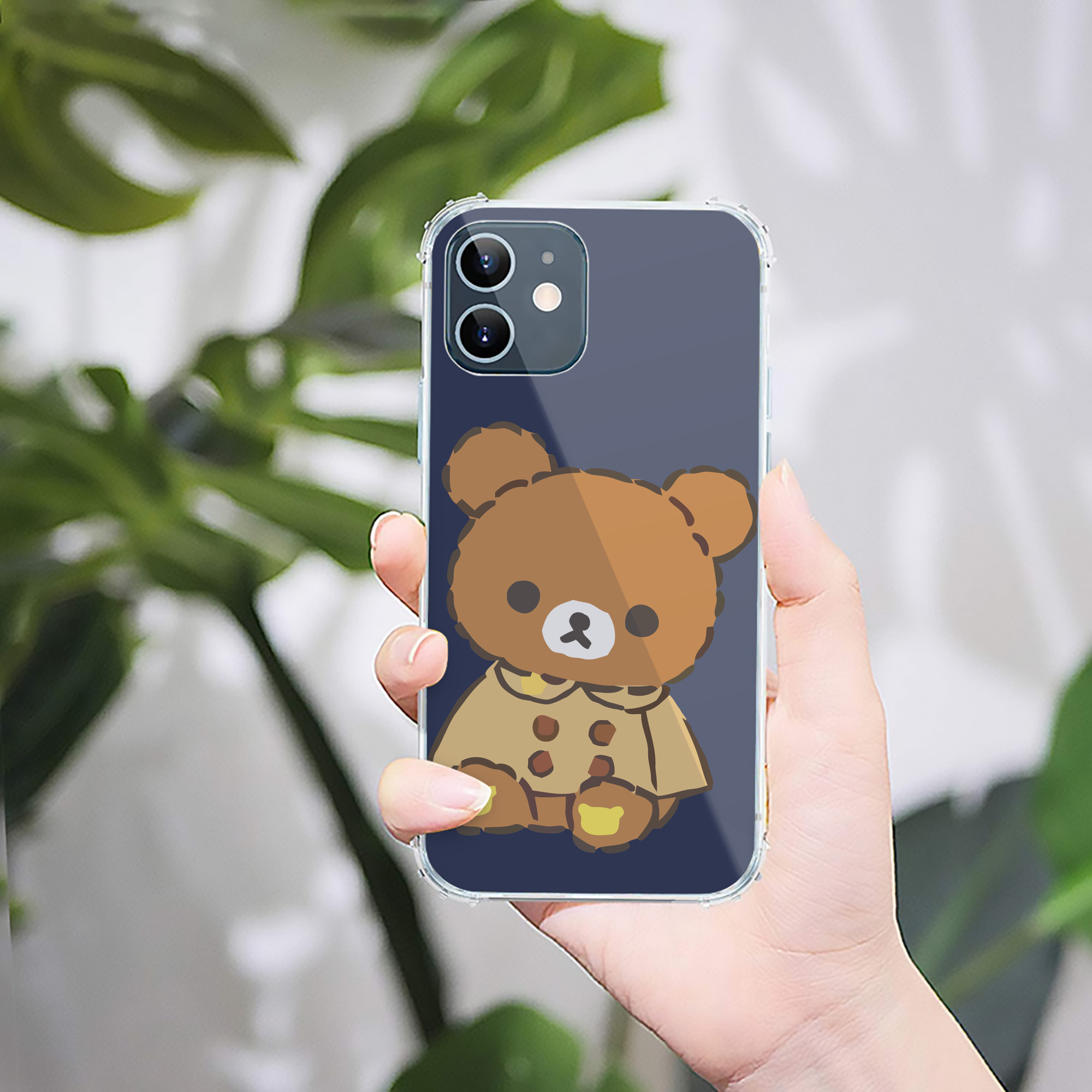 （画像用） リラックマ リラックマ キイロイトリ Rilakkuma Korilakkuma Kiiroitori 【iPhone 12シリーズ対応】透明スマホケース（クリアソフトケース）